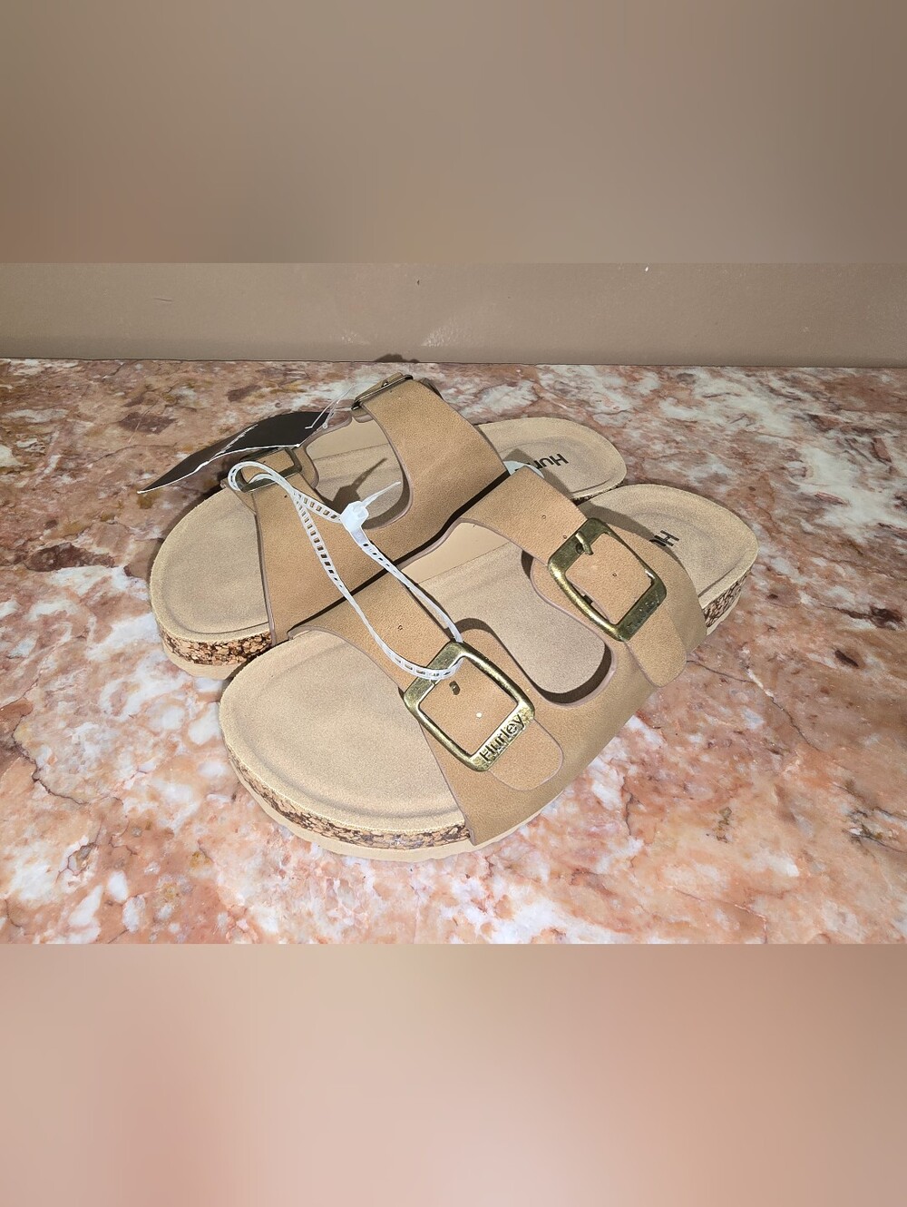Hurley "Jameer" Kids' Double-Buckle Slide Sandals